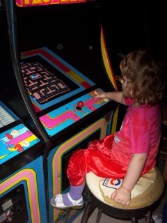Tim's Halloween Party - Ms. Pac Man - Action Shot