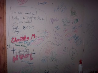 Tim's Halloween Party - Graffiti Wall - Left Side